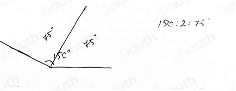 Solved: Draw an angle of 150° and name it JKL. With the help of a ...