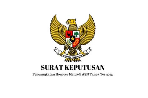 SK Pengangkatan Honorer Menjadi ASN Tanpa Tes 2023 Unews