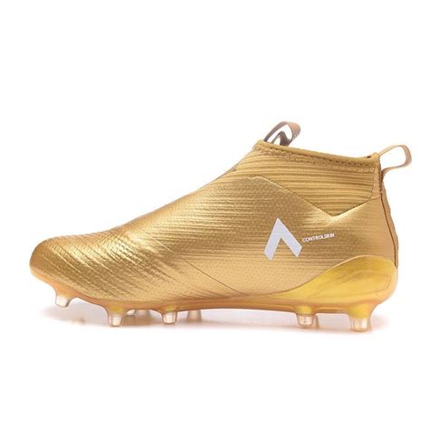 Adidas Ace Purecontrol Fg Men Soccer Cleats Gold White