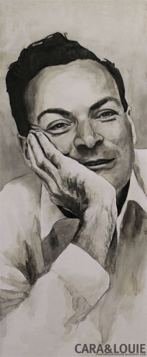 The Great Richard Feynman In Ink And Paint On Panel Richard Feynman