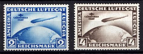 1930 Airmail Zeppelins Sudamerika Fahrt Weimar Republic Germany