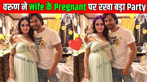 Varun Dhawan Pregnant Wife Natasha Dalal Baby Bump First Video In