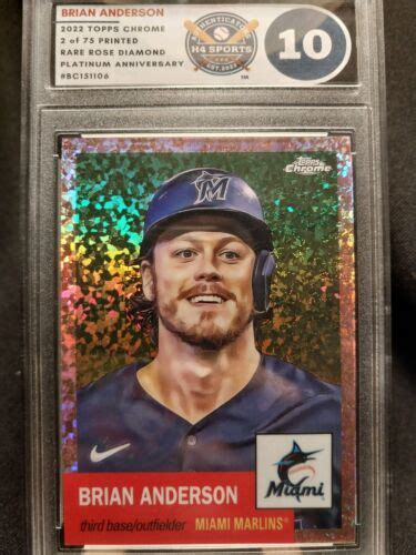 Topps Chrome Plat Rose Gold Mini Diamond Brian Anderson