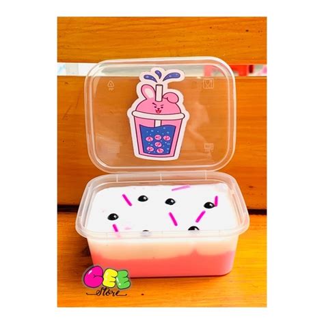 Jual Slime Boba Bts Slime Tofu Boba Tofu Slime Boba Shopee Indonesia