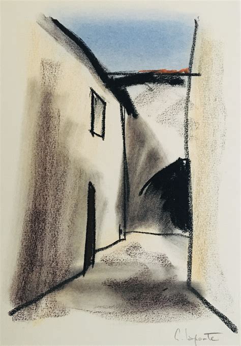 Ruelle Ombragée Par Georges Laporte 1974 Dessin Artsper