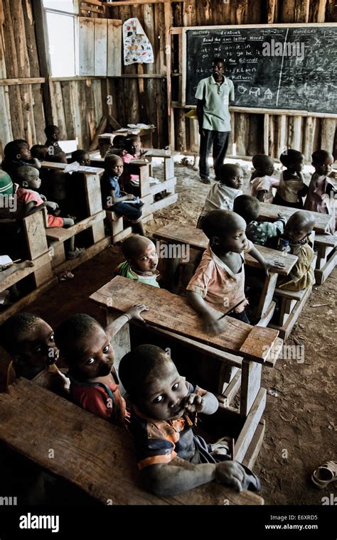 Children and teacher in a Massai village school, Kenya, Africa Stock Photo - Alamy