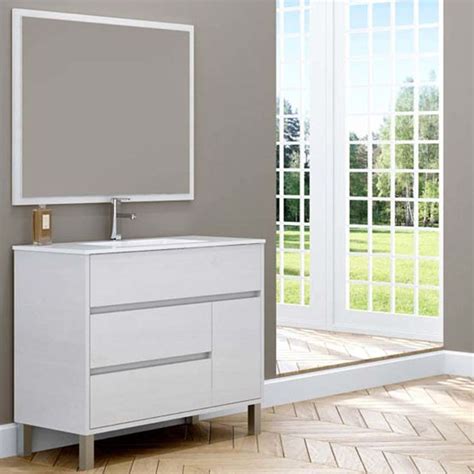 Mueble De Ba O Anna A Suelo Cajones Puerta Con Lavabo Ceramico