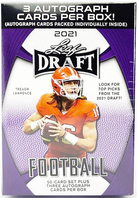 Football Leaf Draft Hobby Blaster Box