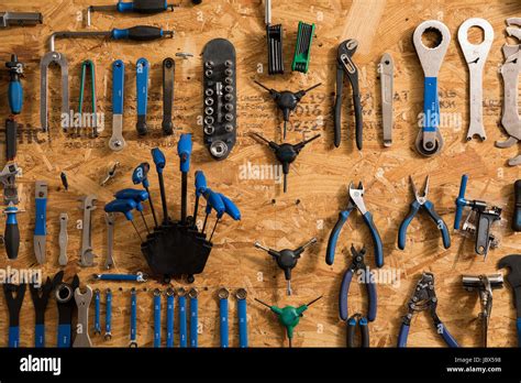 assortment  bicycle tools stock photo alamy