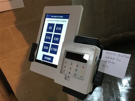 contactless card payment machine  lady st joseph