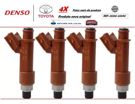 Kit 4 Bico Injetor Toyota Corolla 1 8 Flex Denso 23250 22090