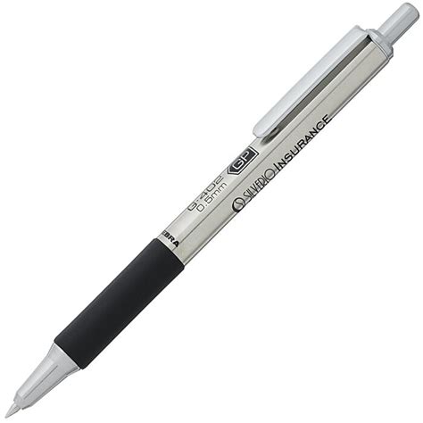 Zebra G402 Stainless Steel Gel Pen 165736