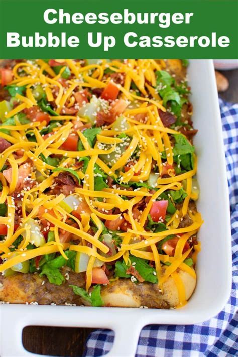 Bacon Cheeseburger Bubble Up Casserole