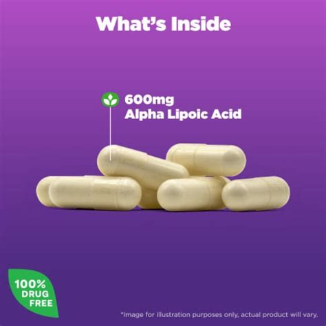 Natrol Antioxidant Protection Alpha Lipoic Acid ALA Capsules 30 Ct