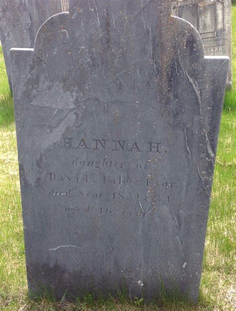 Hannah Fales M Morial Find A Grave