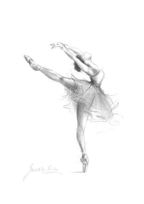 Ballerina Print Ballerina Sketch Ballerina Drawing Print Ballet