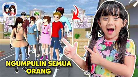 SAMANTHA KUMPULIN SEMUA ORANG BUAT MAIN ROLLER COASTER DI SAKURA SCHOOL