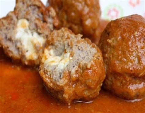 Receta de Albóndigas rellenas de queso