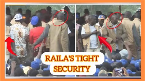 Security Surrounds Raila In Bungoma Rally As Ruto Rogue Police Forced