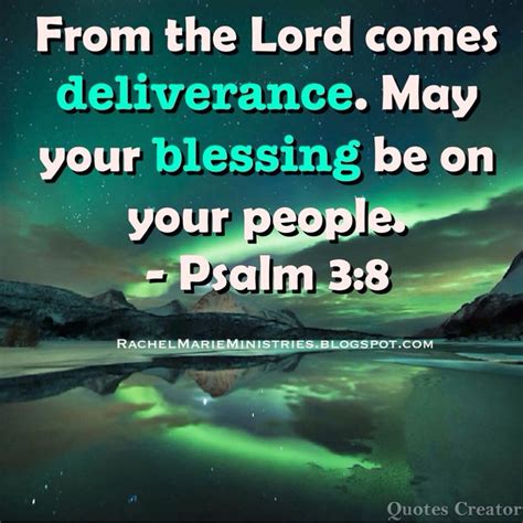 From The Lord Comes Deliverance May Your Blessing Be On Your People