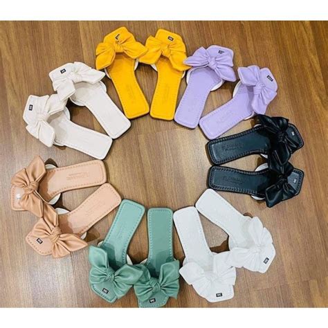 SIÊU SALE Dép Nữ Quai Ngang Nơ Đẹp Hot Trend Nữ Tính Trẻ Trung Giày Dép Xinh Lazada vn