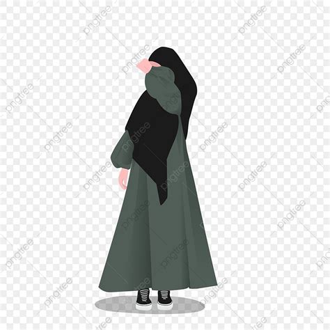 Outfit Clipart Transparent Background Ramadan Muslimah Outfit Ramadan