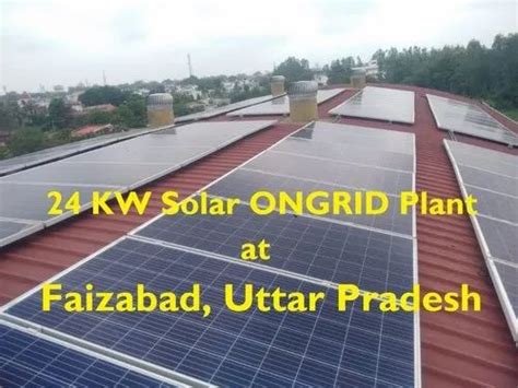 Kw Solar Ongrid Plant For Home At Rs Piece Grid Tied Solar