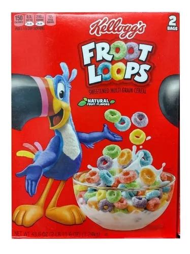 Froot Loops Kelloggs Cereal Con Sabor A Frutas 652g Meses Sin