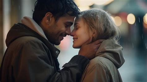 A person conveying love and affection in a tender moment | Premium AI ...