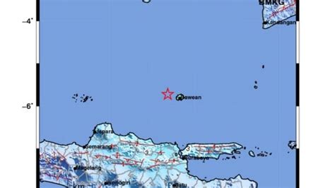 Pusat Gempa Hari Ini April M Berada Di Laut Km Timut