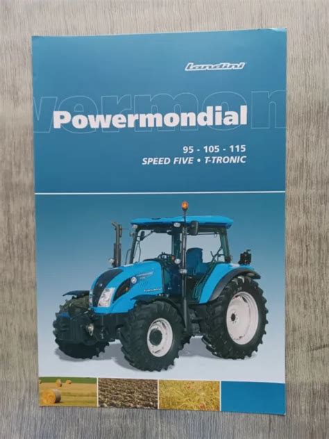 Prospectus Brochure Tracteur Landini Powermondial Eur Picclick Fr