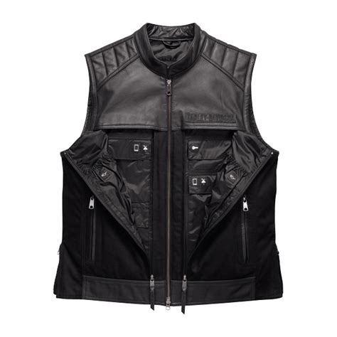 商品詳細 Synthesis Pocket System Leather Textile Vest｜harley Davidson Japan