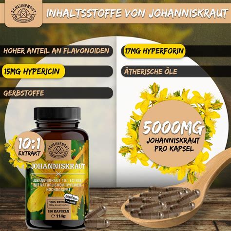 Scheunengut® Johanniskraut Extrakt 500mg Kapsel 180 St Shop Apotheke