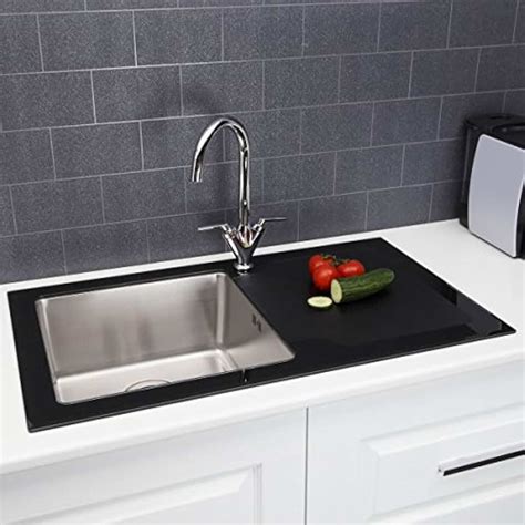 Amazon.co.uk: glass kitchen sink