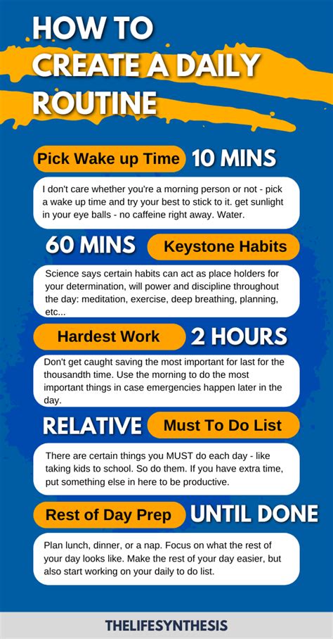 60 Daily Routine Examples For A Powerful Daily Schedule Personal