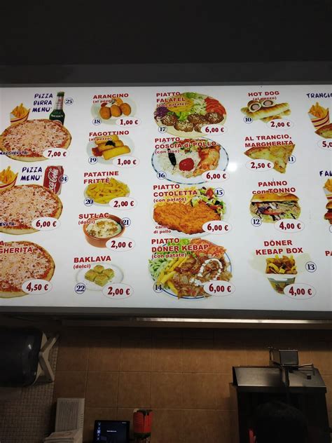 Menu Da Efes Istanbul Kebap Pizza Milano