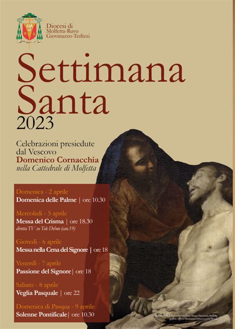 Settimana Santa Le Celebrazioni Presiedute In Cattedrale Dal Vescovo