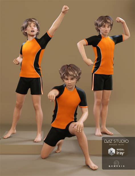 Hero Boy Poses For Tween Ryan D Models For Daz Studio And Poser