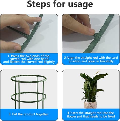 12 Pack Plastic Arched Plant Stakes Plant Support Stakes Semi