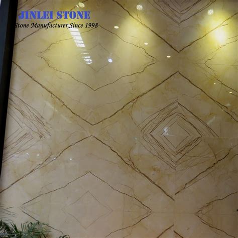 Natural Stone Sofitel Gold Golden Yellow Marble For Slabs Wall Flooring