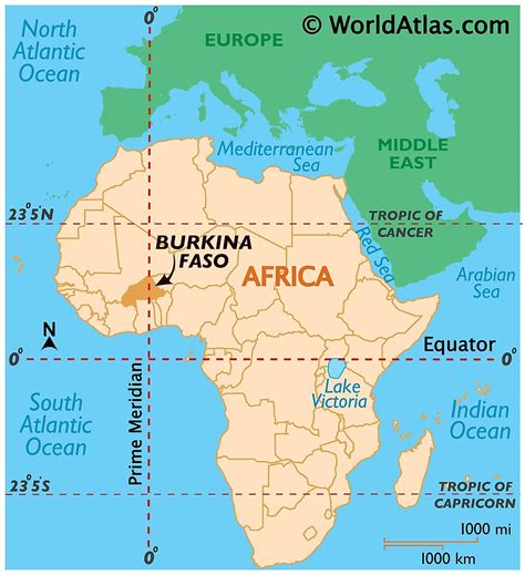 Mapas de Burkina Faso - Atlas del Mundo