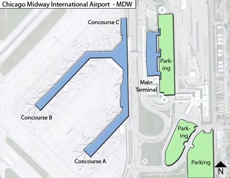 Chicago Midway Airport Map | MDW Terminal Guide