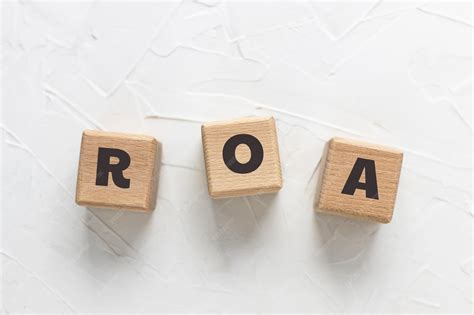 premium photo text roa  wooden cubes  white textured putty