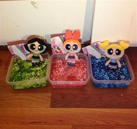 Powerpuff Girls Clear Foam Slime By Vapinhotpink On Deviantart