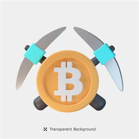 Premium Psd Bitcoin Mining D Icon Illustration