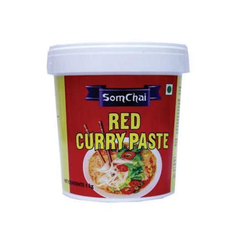 Natural Taste Red Curry Paste In Plastic Bottle 125gm With 18months