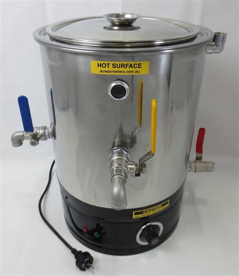 15lt Electric Double Boiler 2 Stainless Steel Taps Eb152s Au Wax