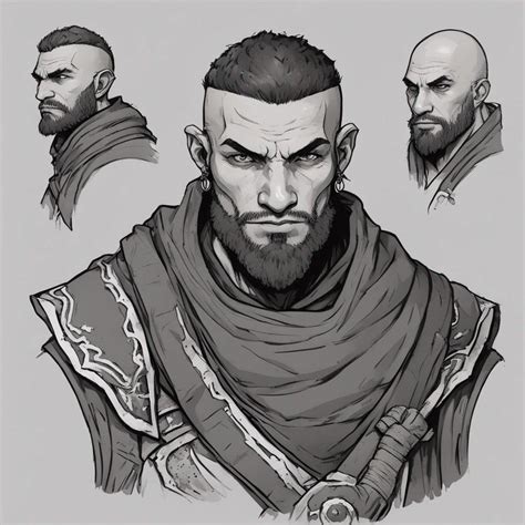 dndmale character goliath adventurer portrait  hype  deviantart