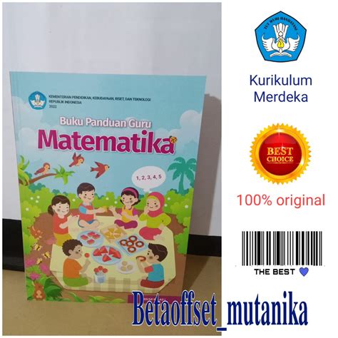 Jual Buku Panduan Guru Kelas 1 Sd Matematika Kurikulum Merdeka Shopee