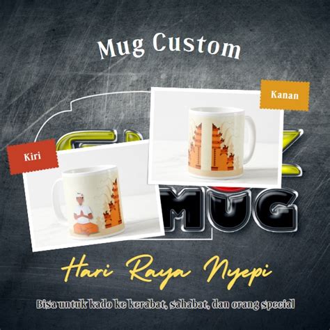 Jual CETAK MUG PUTIH CUSTOM HARI RAYA NYEPI Shopee Indonesia